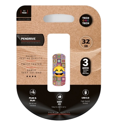 Tech One Tech Cliptech Emoji Meparto 32 Gb Usb 2 0